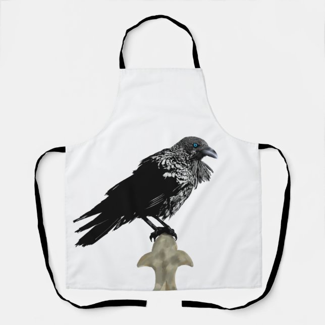 Delantal Inked Raven (Anverso)
