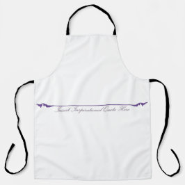 Delantal Insertar cita Inspiradora aquí - Púrpura