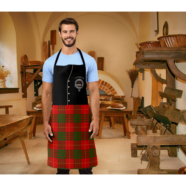 Delantal Insignia de clan Cameron y Tartan Kilt (Subido por el creador)