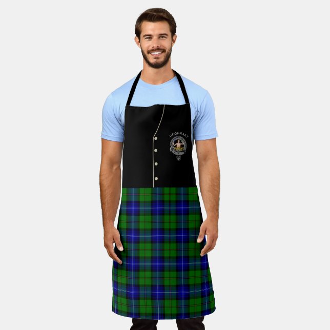 Delantal Insignia del clan Urquhart y Apron de Tartan Kilt (Gastado)