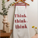 Delantal Inspiración Positiva Red Think Think Think Think C<br><div class="desc">Inspiración Positiva Red Think Think Think Think Cita</div>