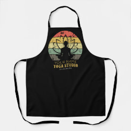Delantal Instructor de fitness personalizado de Yoga Studio