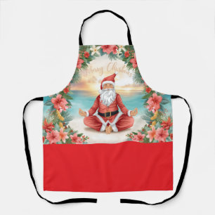 Delantal instructor de yoga de Navidad Santa Claus