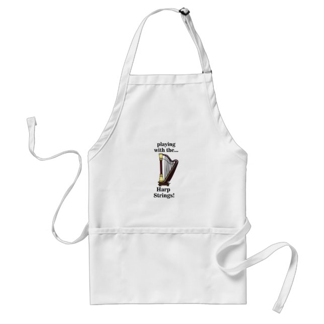 Delantal Instrumento Musical Arpa Arpa  (Frente)