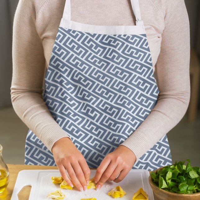 Delantal Intersección del patrón de alfabeto E (apron)