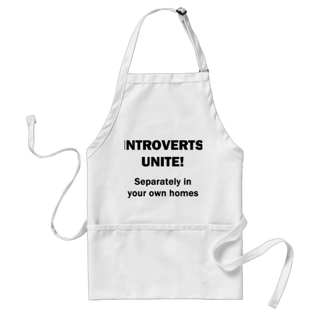 Delantal Introverts Unite! (Frente)