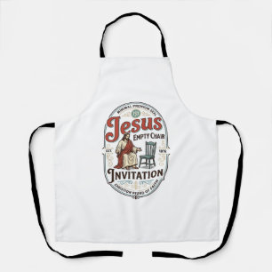 Delantal Invitación de silla vacía de Jesús Invitación de s