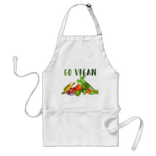 Delantal Ir al Vegan Chef Vegetable Design Cooking