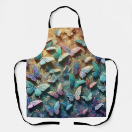 Delantal Iridescent Butterfly Garden