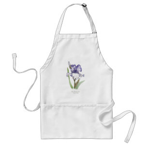 Delantal Iris violeta púrpura