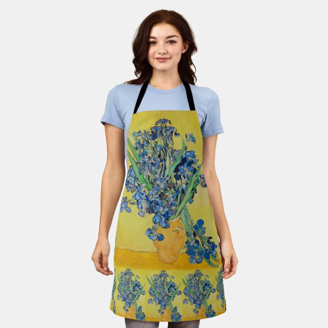 Delantal Irises Vincent van Gogh Apron (Gastado)