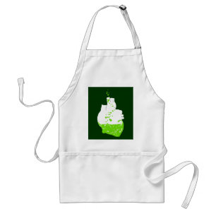 Delantal irish heart of green beer