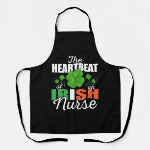 DELANTAL IRISH NURSE HEARTBEAT TEE