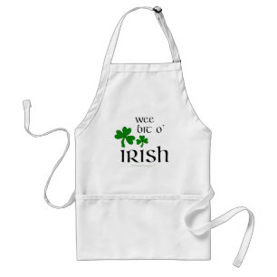 Delantal irlandés del trébol de O del pedazo