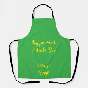 Delantal irlandés día de San Patricio