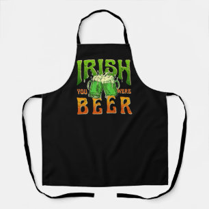 DELANTAL IRLANDÉS ERAS CERVEZA DIVERTIDO BEBIENDO IRLANDA