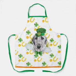 Delantal Irlandés Lebrel Decoración de Vacaciones Día de Sa