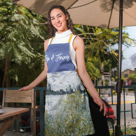 Delantal Isla de flores cerca de Vétheuil, Claude Monet