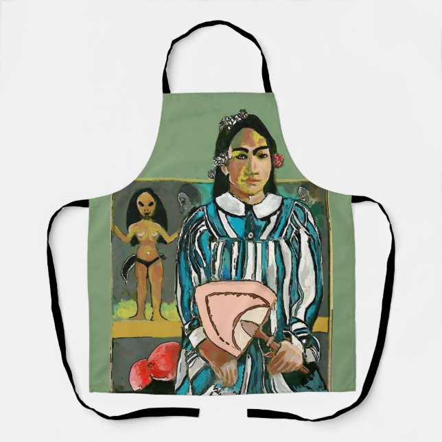 Delantal Island Gal, añadir texto, Apron (Anverso)