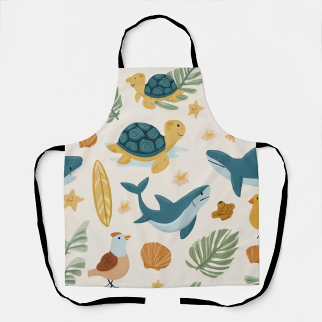 Delantal Island Mood All-Over Print Apron Gift (Anverso)