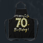 Delantal It_s my Birthday 70th Birthday Diamon<br><div class="desc">Unas increíbles ideas para la gente que nació en 1953 en el Retro Vintage Classic Old School 70th Awesome tee Ideas para hombres mujeres. 70 años de un increíble cumpleaños vintage. Completa decoración feliz de cumpleaños. Tu fiesta de cumpleaños será divertida, impresionante, épica y legendaria. El hermoso y largamente esperado...</div>