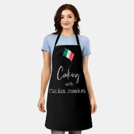 Delantal *~* Italia Bandera italiana Aprendo de cocina Ital