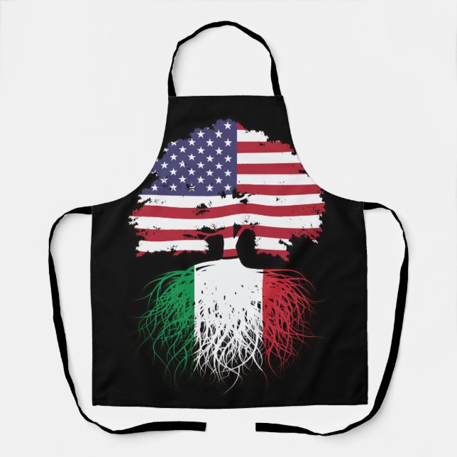 Delantal Italia Italiano Estados Unidos Estados Unidos (Anverso)