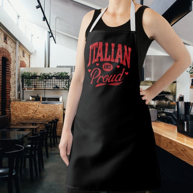 Delantal Italian and proud apron, gifts for mom  (Subido por el creador)
