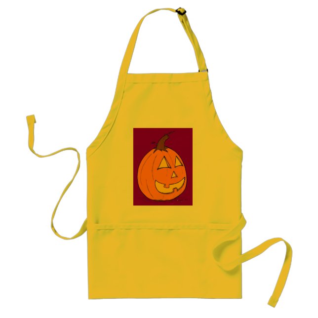 Delantal Jack o' Lantern Purple Apron (Frente)