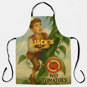Delantal Jack y el tallo de frijol Personalizado 