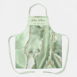 Delantal jade green agate salón profesional de belleza