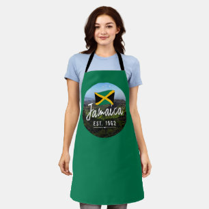 Delantal "Jamaica Este. Montañas Azules De 1962" Con Bander