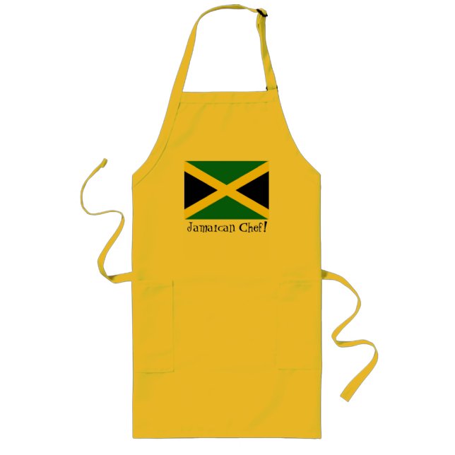 Delantal jamaicano del cocinero del recuerdo de la (Frente)