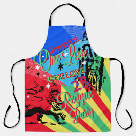 Delantal Jamaiquino Un Fiesta de Reggae Apron