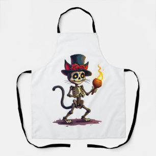 Delantal Jamboree de Gato Esqueleto