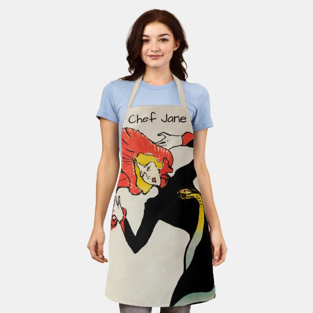 Delantal Jane Avril, bailarina de Art Nouveau, de Toulouse  (Gastado)