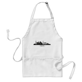 Delantal Japan Cityscape Travel | Tokyo Skyline Silhouette