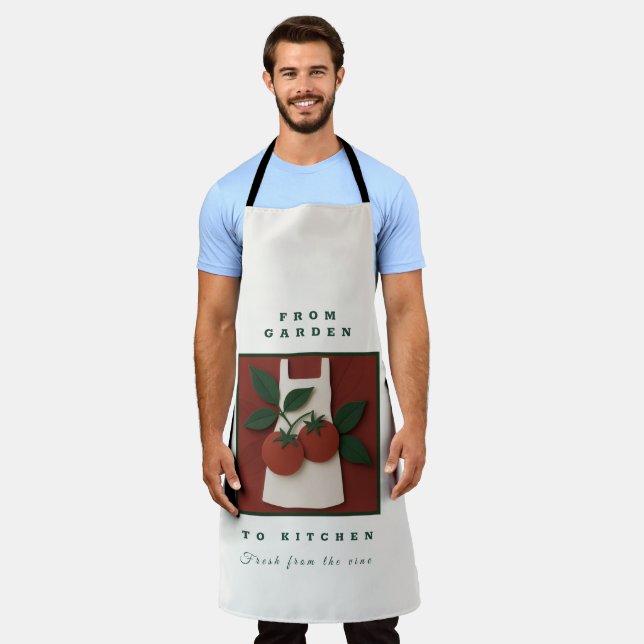 Delantal Jardín a Apron de tomate de cocina - Regalo fresco (Gastado)