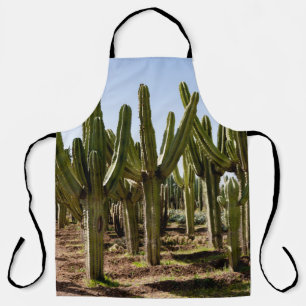 Delantal Jardín Cacti, paisaje tropical del desierto.
