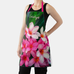 Delantal Jardín de flores del Plumeria Frangipani de Hawái