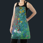 Delantal Jardín de granja con girasoles, Gustav Klimt<br><div class="desc">Gustav Klimt (14 de julio de 1862 - 6 de febrero de 1918) era un pintor simbolista austríaco y uno de los miembros más destacados del movimiento secesión de Viena. Klimt es conocido por sus pinturas, murales, bocetos y otros objetos artísticos. Además de sus obras figurativas, que incluyen alegorías y...</div>