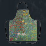 Delantal Jardín de granja con girasoles por Gustav Klimt<br><div class="desc">Cocine o cree con estilo con nuestro Jardín de Granjas con Sunflowers de Gustav Klimt apron. Este delantal cuenta con una impresionante impresión de las famosas obras de arte de Klimt, en las que se exhiben brillantes girasoles y exuberante vegetación. Tanto si eres un chef experimentado como un artista creativo,...</div>