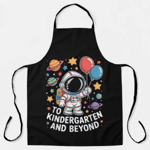 Delantal jardín de infancia y más allá astronauta espacio