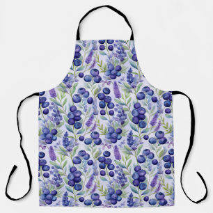 Delantal Jardín de lavanda de arándano - Floral acuática