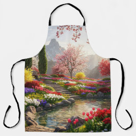 Delantal jardín de montaña sereno