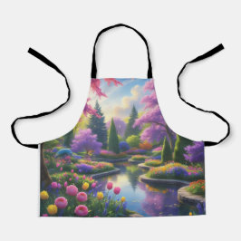 Delantal jardín floral