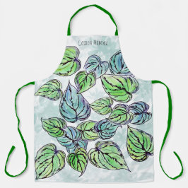 Delantal Jardín Momma Green Leaves Apron