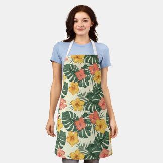 Delantal Jardín Tropical Hibiscus