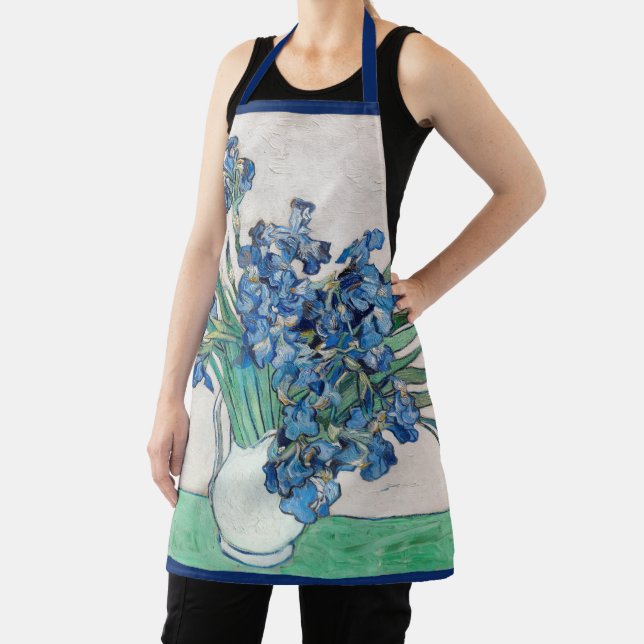 Delantal Jarrón de naturaleza muerta con lirios de Vincent  (in situ)