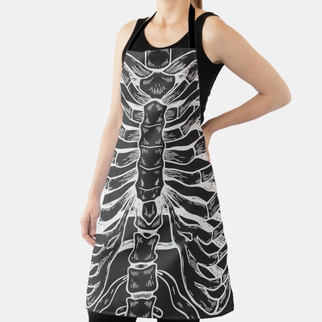 Delantal Jaula de la costilla del esqueleto (in situ)